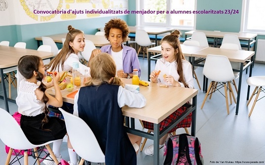 Informació sobre la convocatòria d’ajuts individualitzats de menjador per a alumnes escolaritzats 
